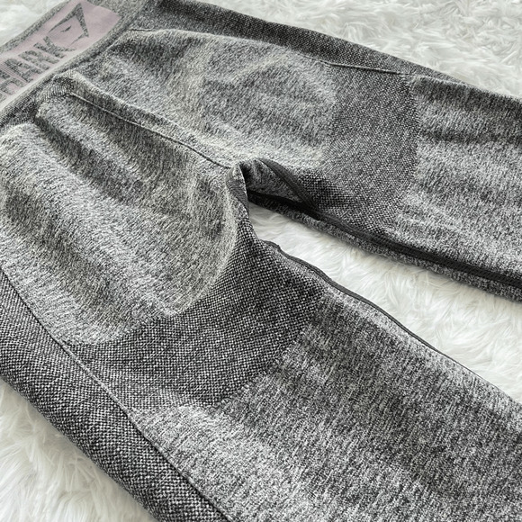 GymShark Heathered Gray Seamless Full Length Ankle Leggings Women's S/M - Picture 9 of 9